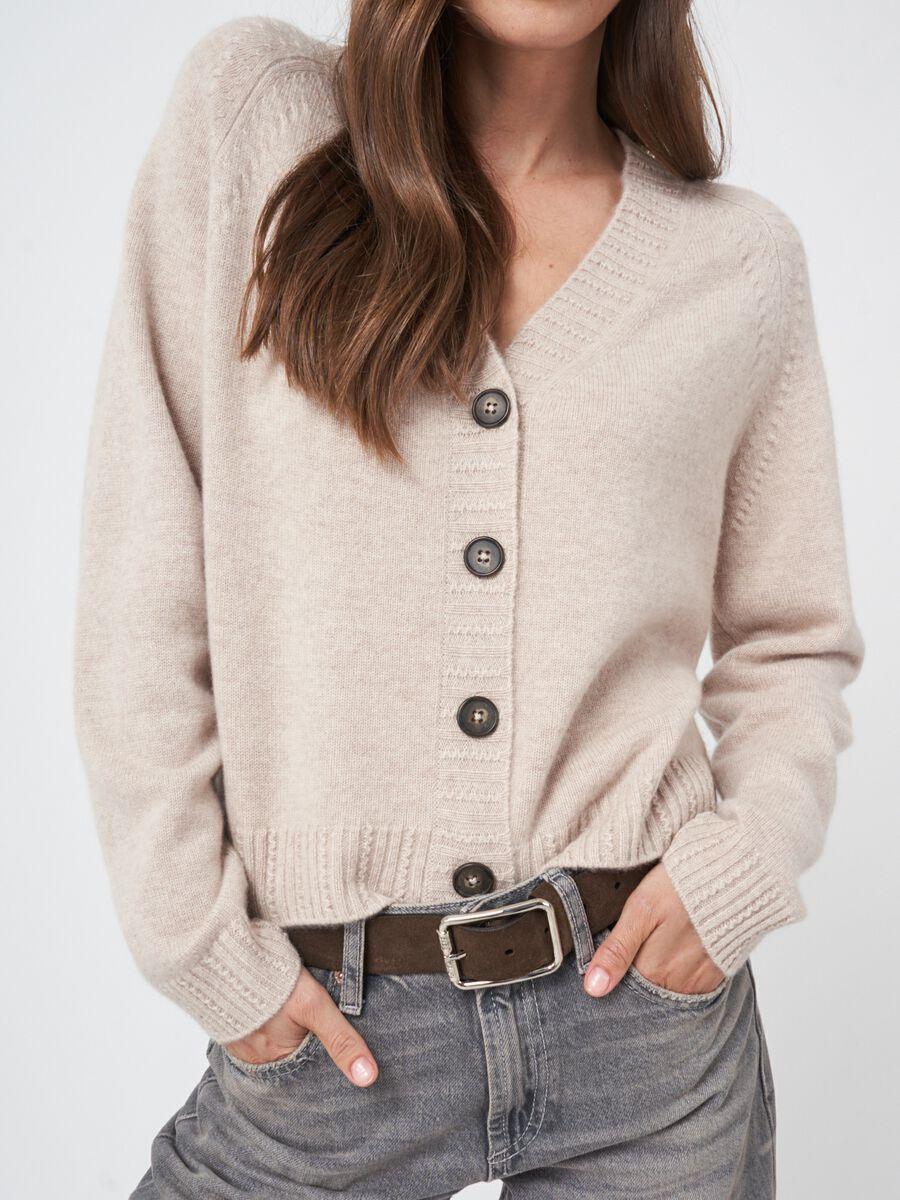 Repeat Cashmere Raglan Vest Van Biologisch Cashmere