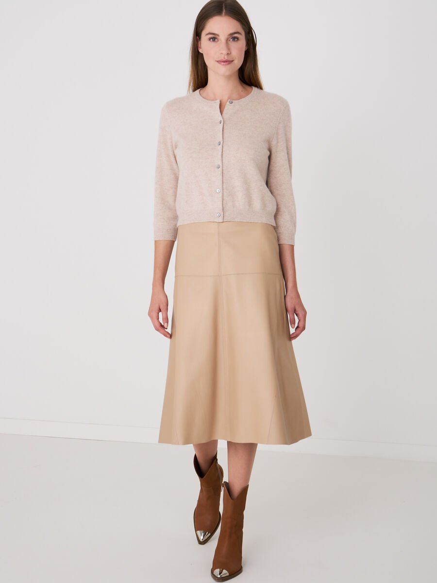 Repeat Cashmere A-lijn Leren Rok