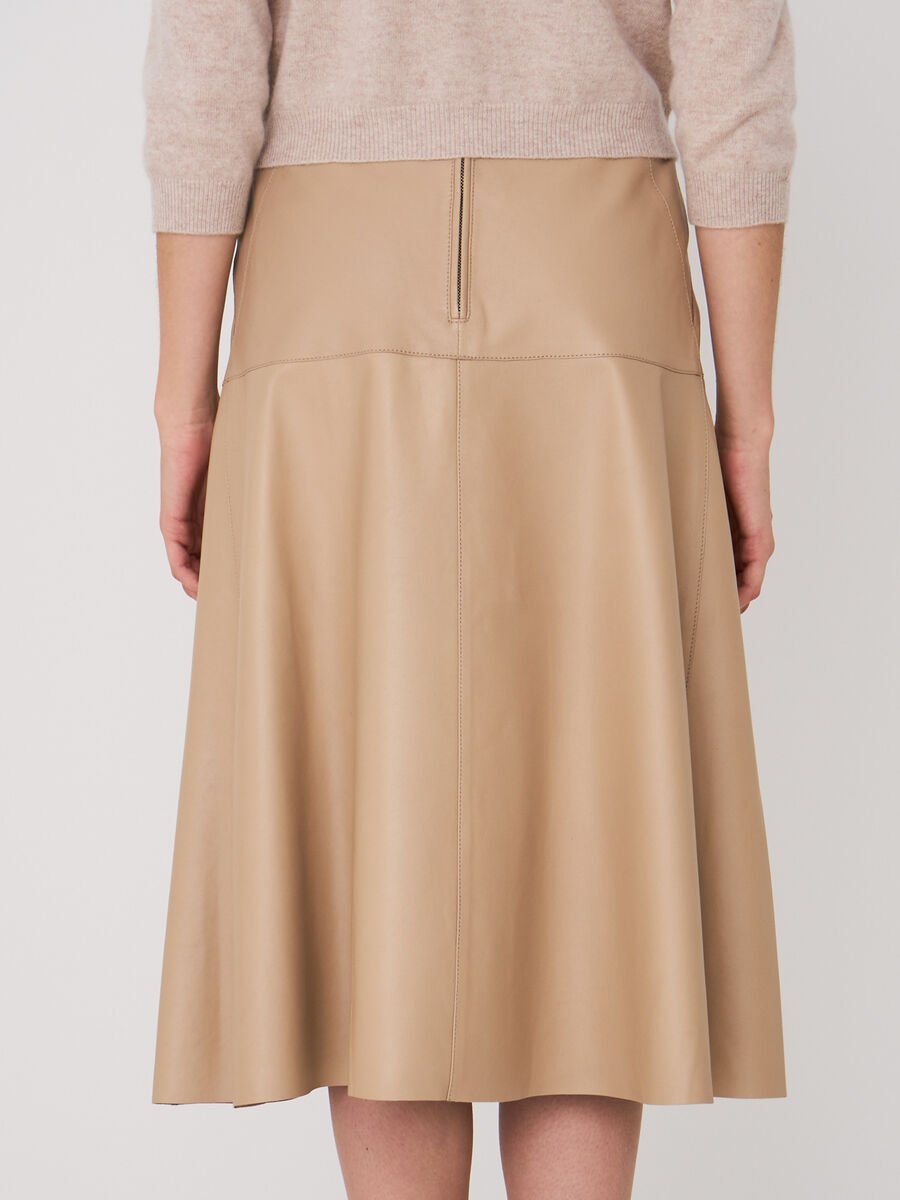 Repeat Cashmere A-lijn Leren Rok