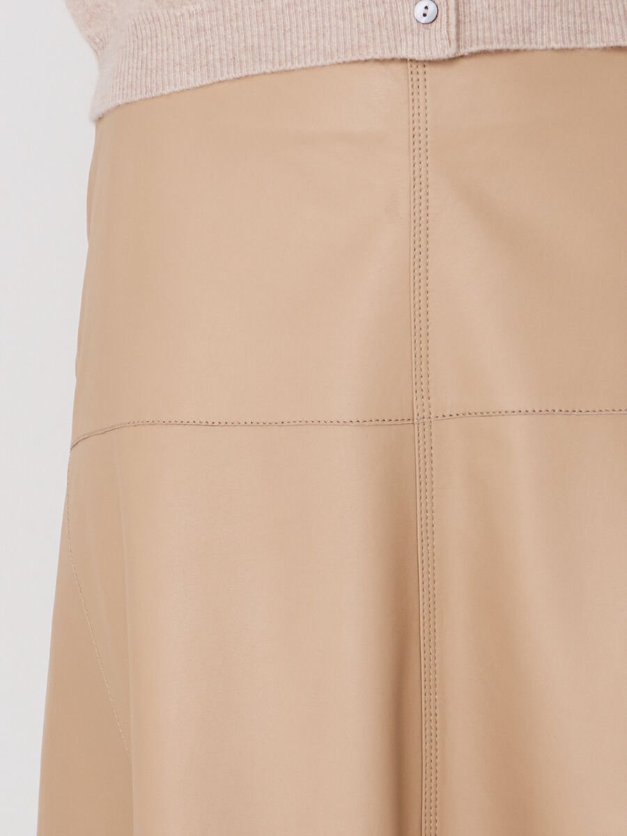 Repeat Cashmere A-lijn Leren Rok