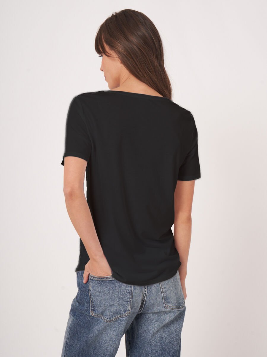 Repeat Cashmere Basic Dames T-shirt