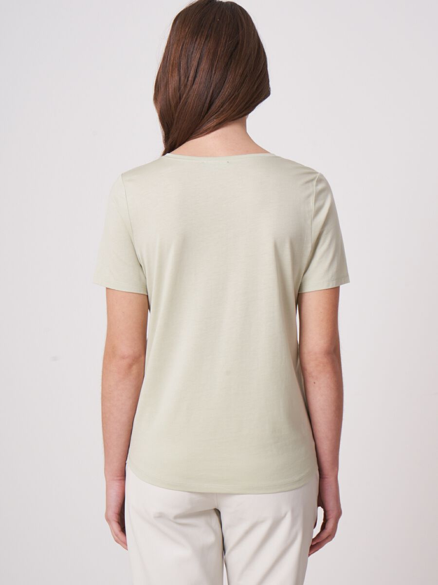 Repeat Cashmere Basic Dames T-shirt