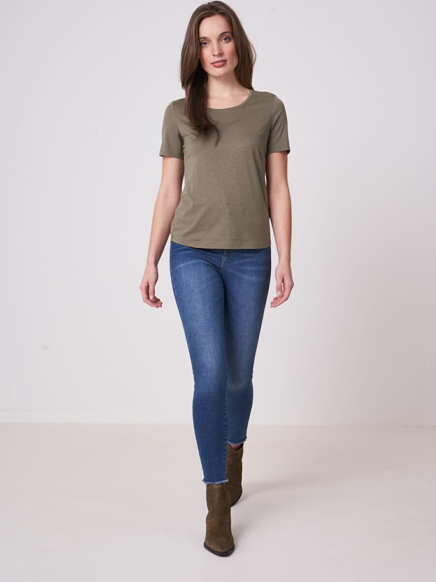 Repeat Cashmere Basic Dames T-shirt