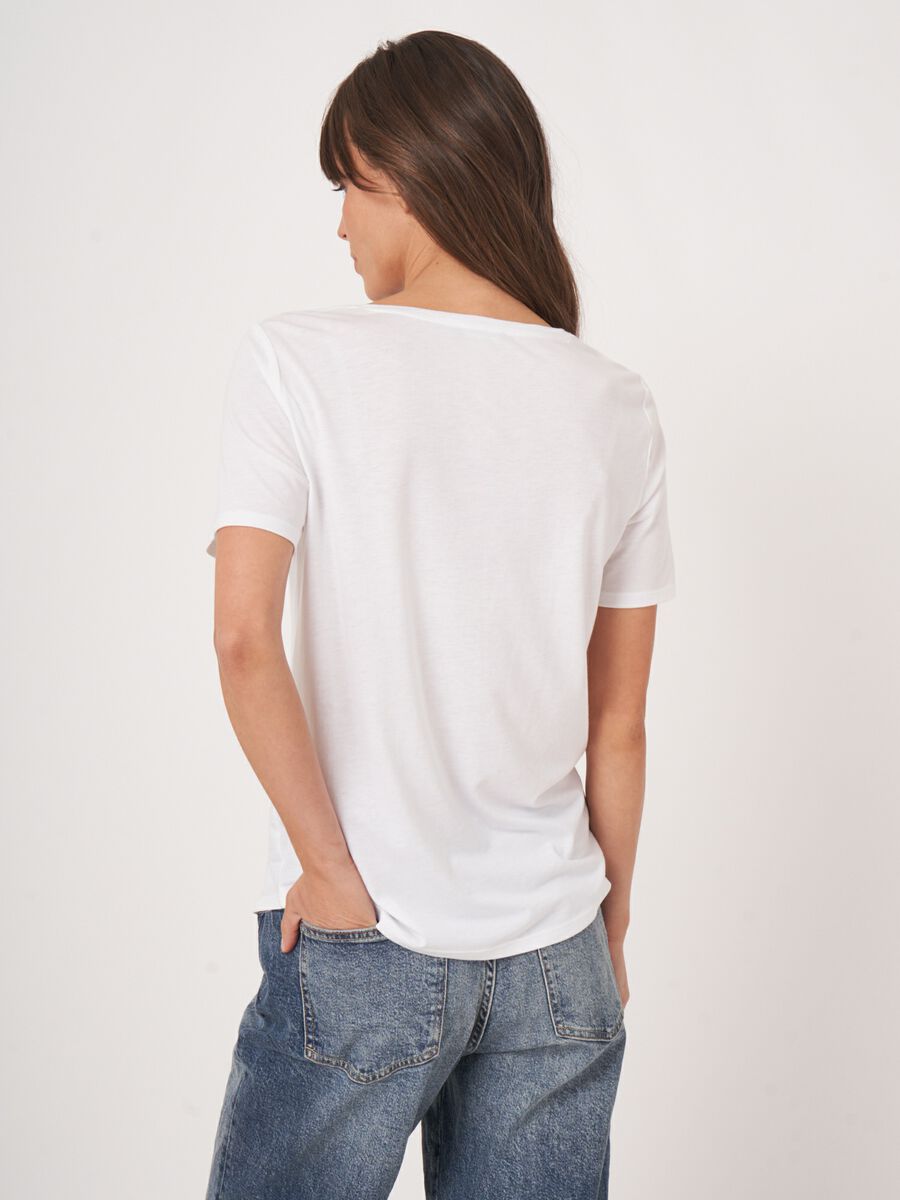 Repeat Cashmere Basic Dames T-shirt