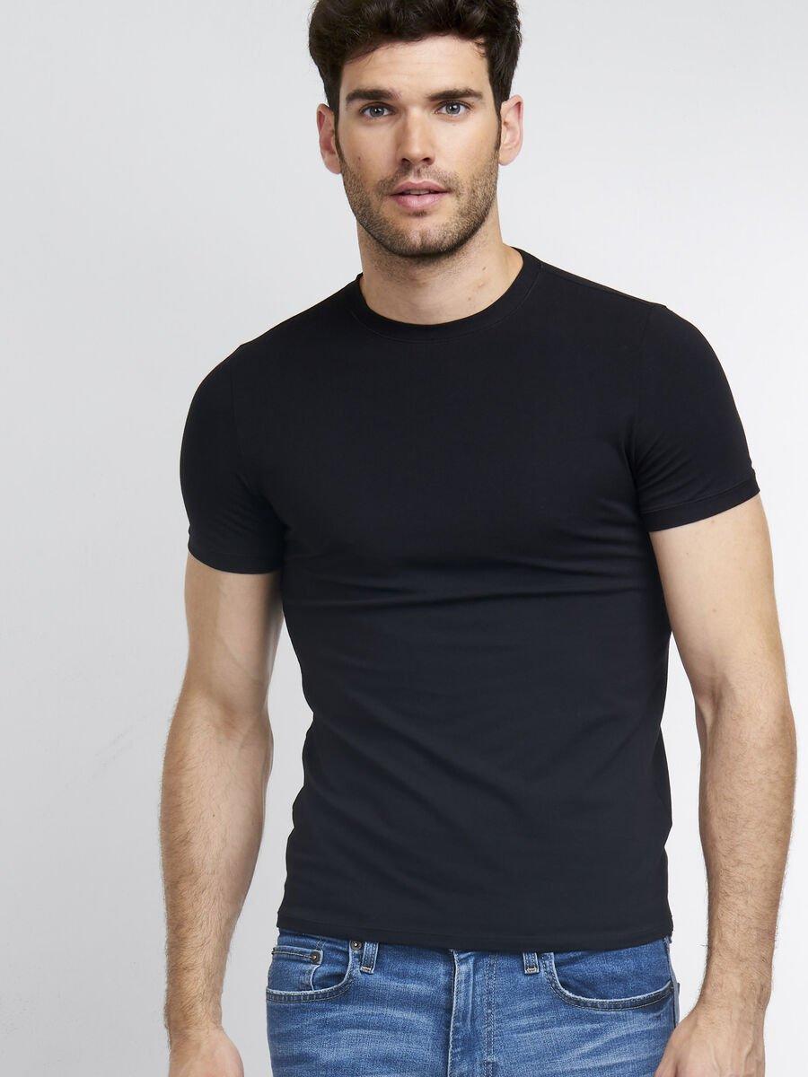 repeat cashmere Basic heren T-shirt