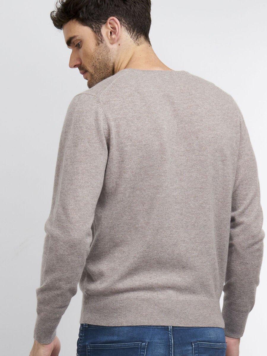 Repeat Cashmere Basic Heren-trui Met V-hals
