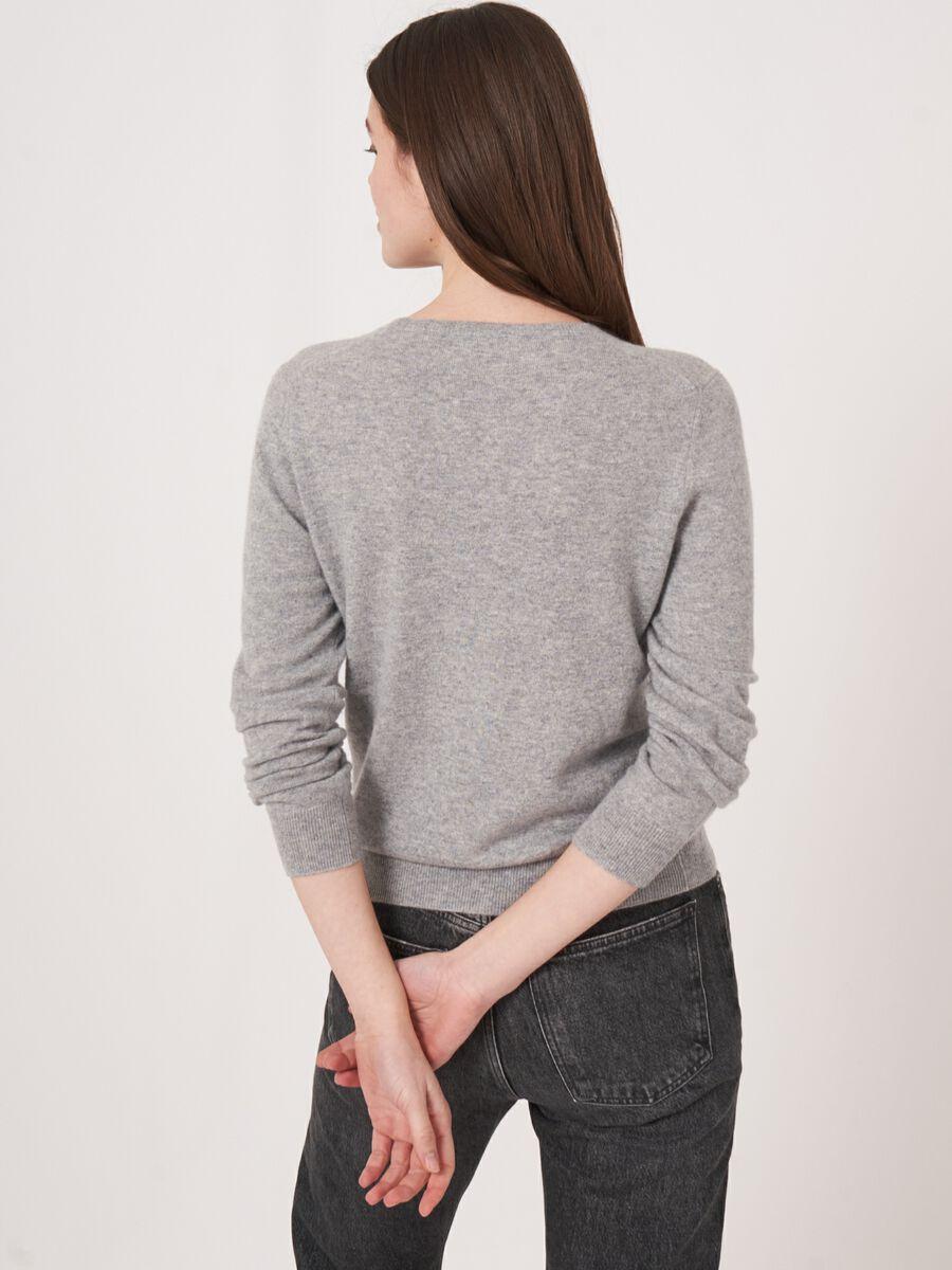 Repeat Cashmere Basic Trui Met Ronde Halslijn