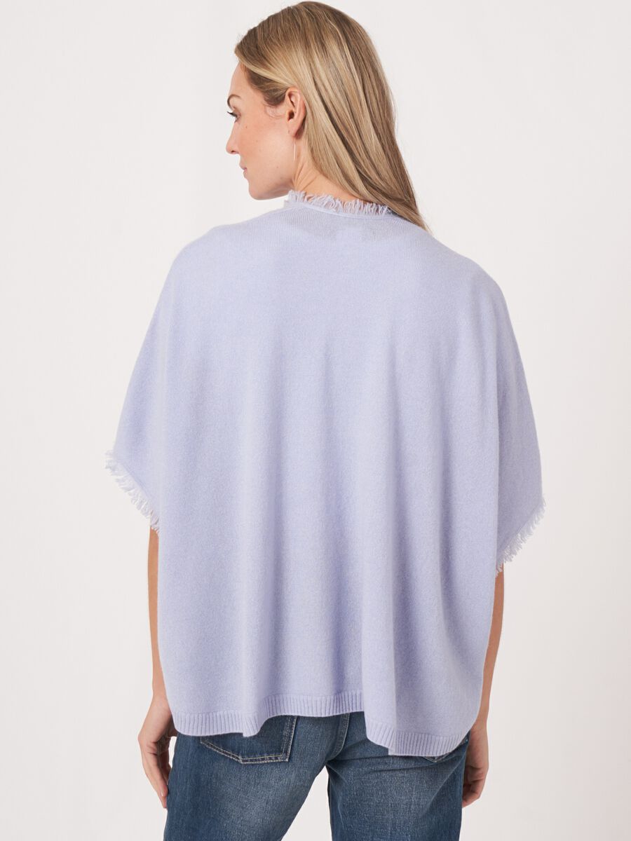 Repeat Cashmere Cape Met Franjes
