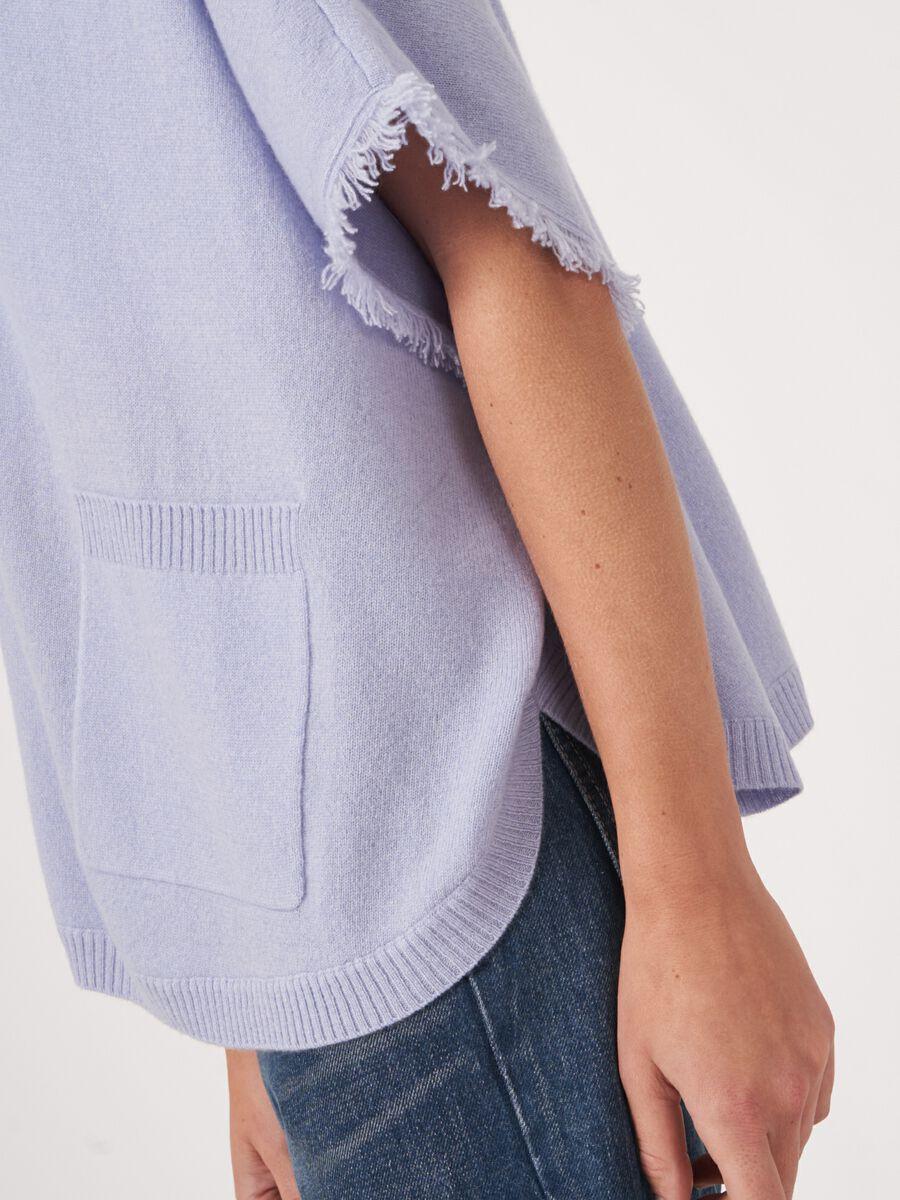 Repeat Cashmere Cape Met Franjes