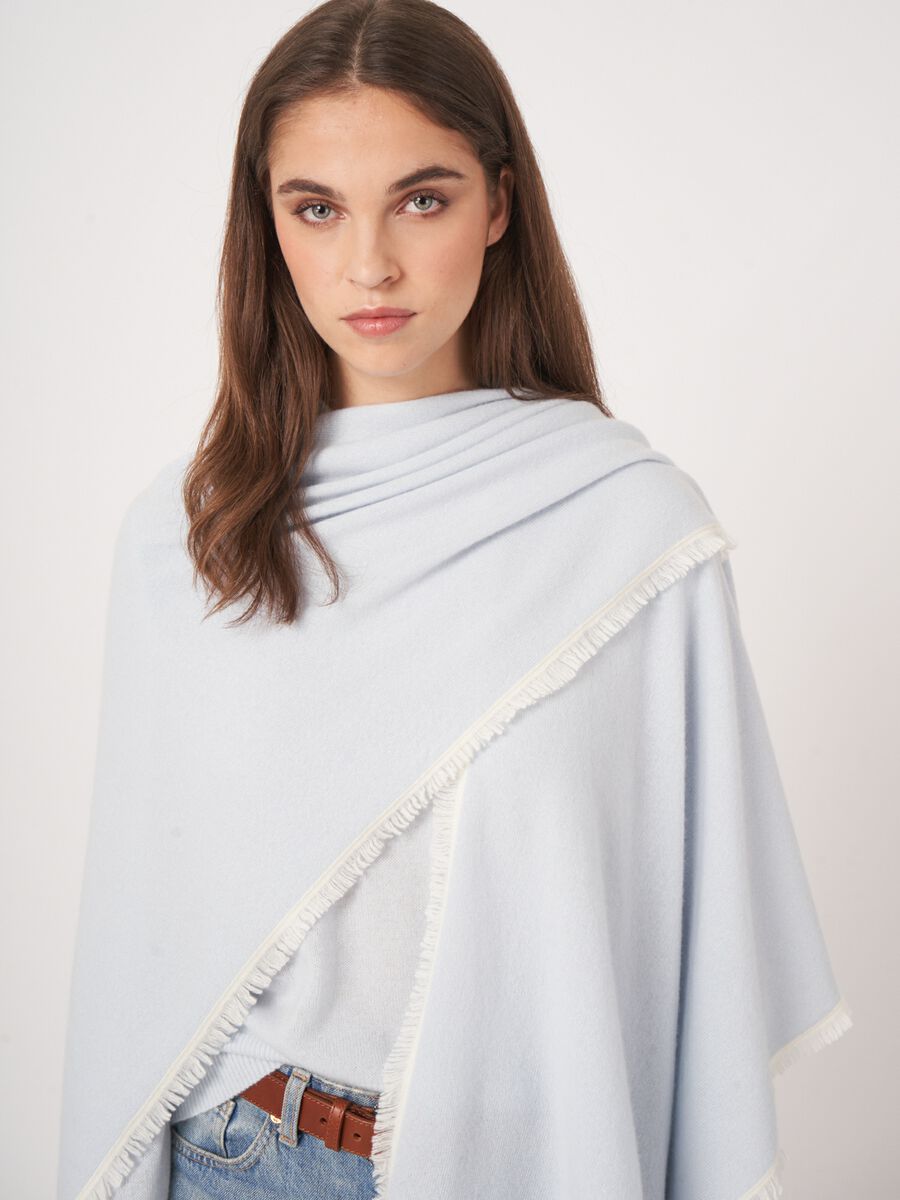 Repeat Cashmere Cashmere Cape Met Franje