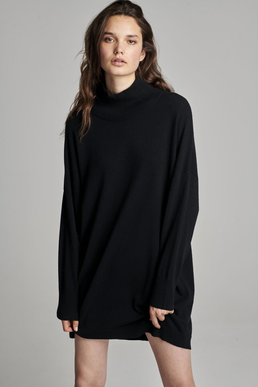 Repeat Cashmere Cashmere Jurk Met Opstaande Kraag