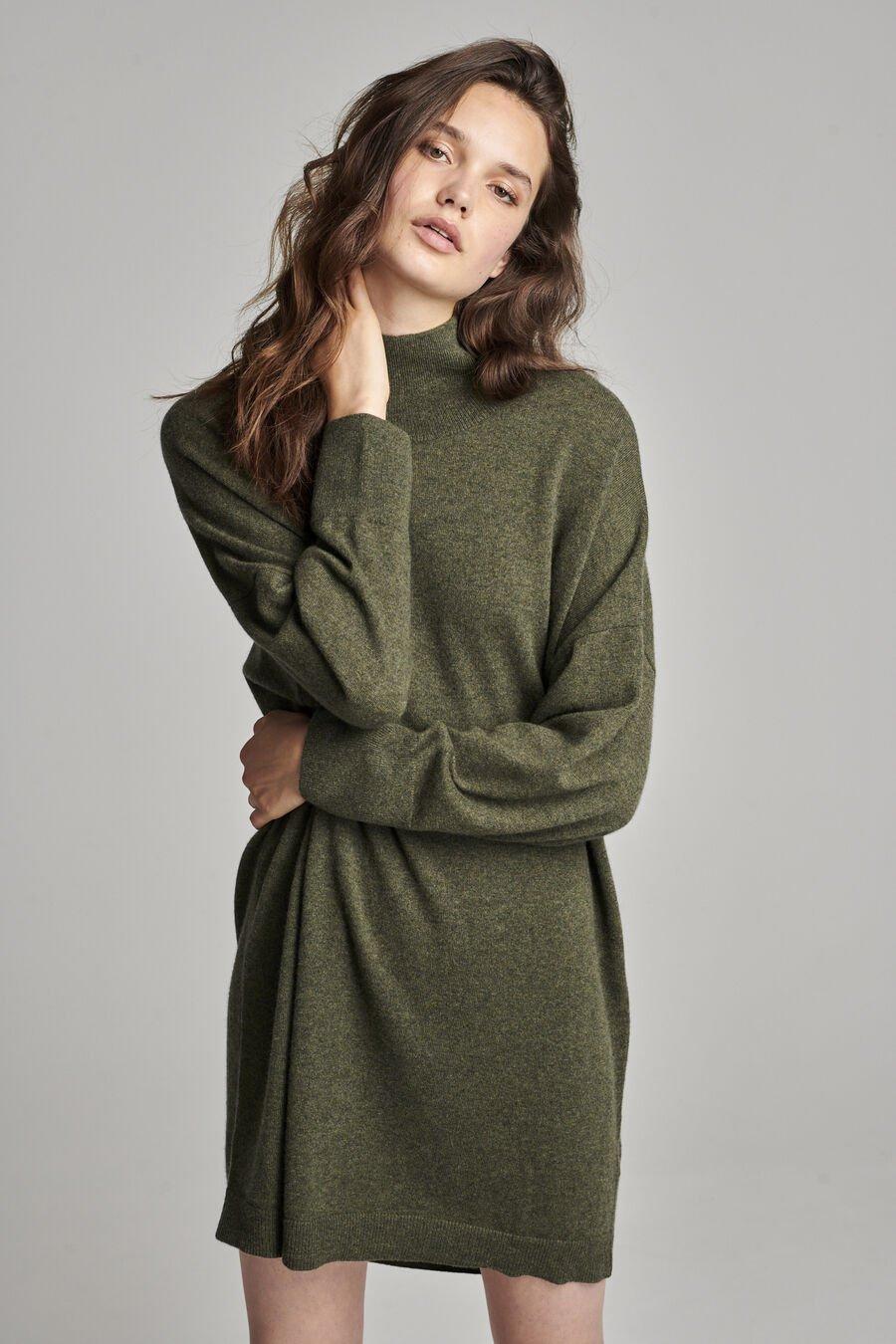 Repeat Cashmere Cashmere Jurk Met Opstaande Kraag