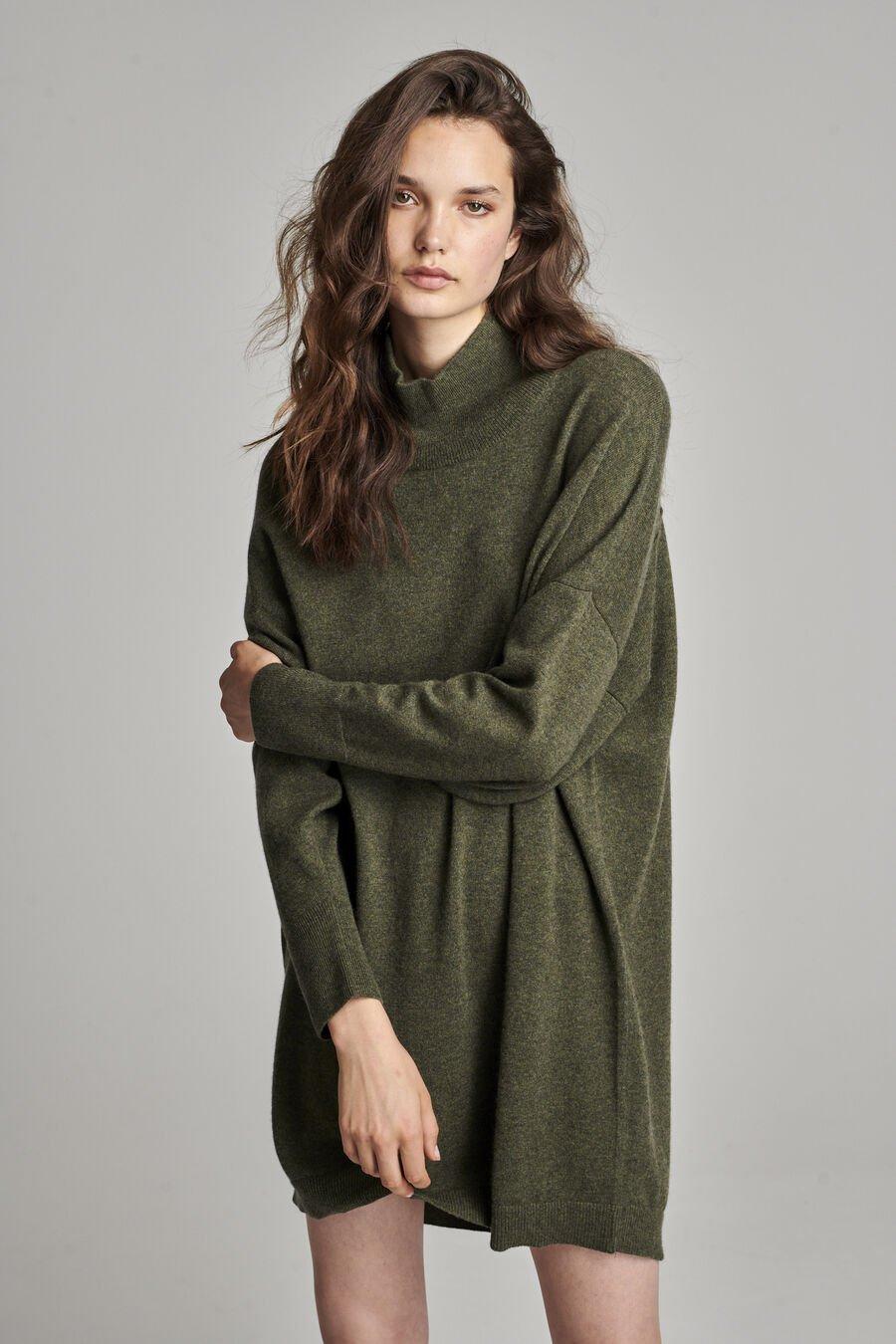 Repeat Cashmere Cashmere Jurk Met Opstaande Kraag