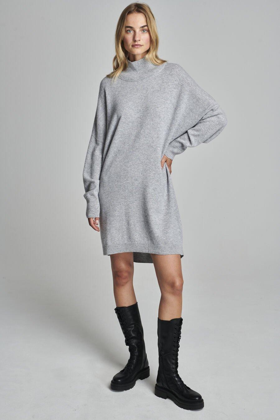 Repeat Cashmere Cashmere Jurk Met Opstaande Kraag