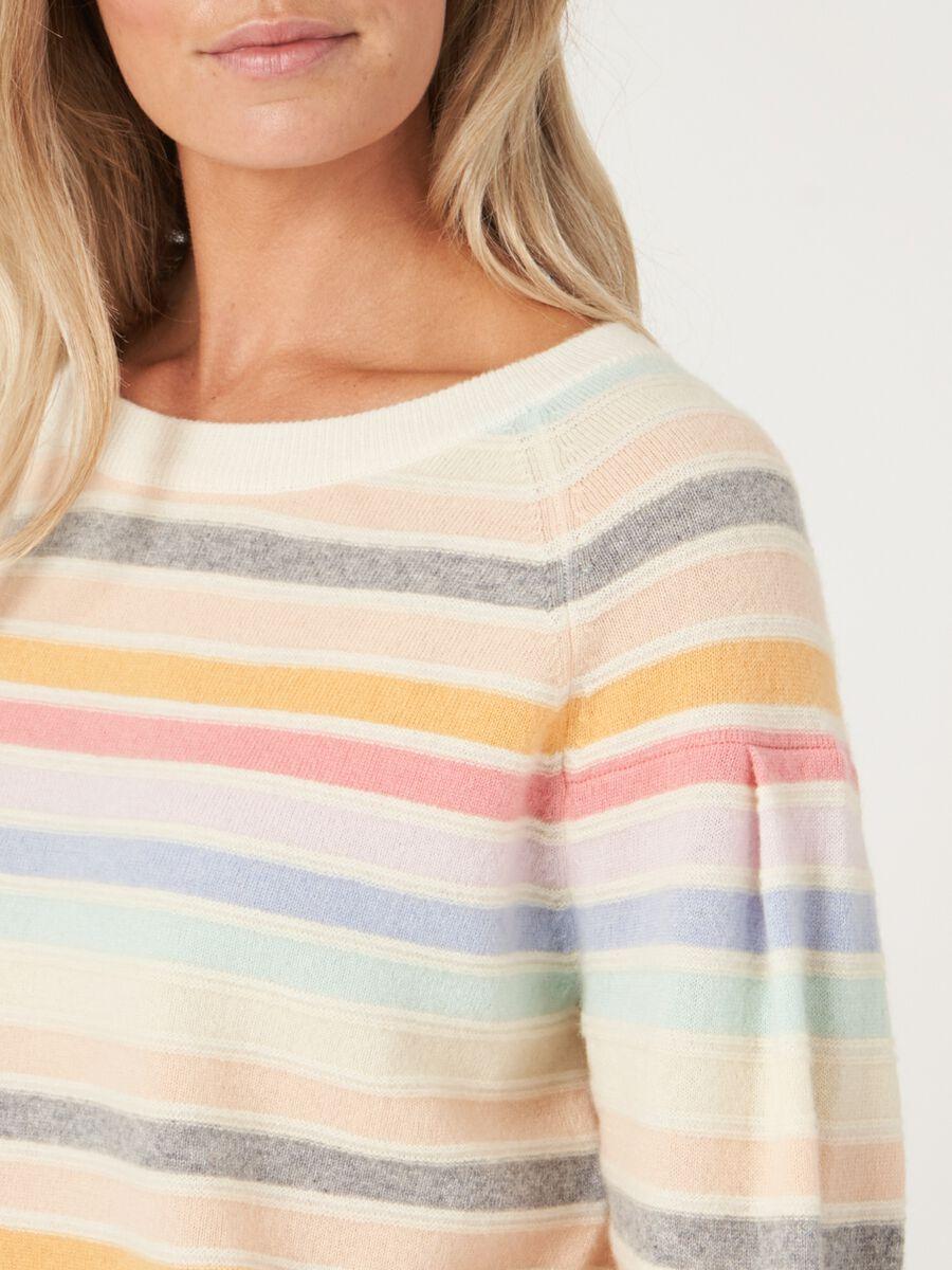 Repeat Cashmere Cashmere Regenboogtrui