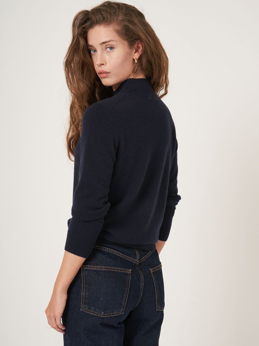 Repeat Cashmere Cashmere Trui Met Opstaande Kraag