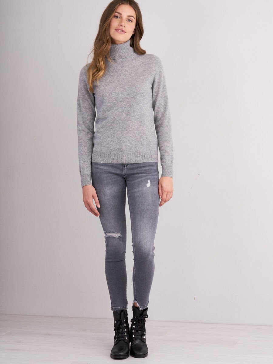 Repeat Cashmere Cashmere Trui Met Rolkraag