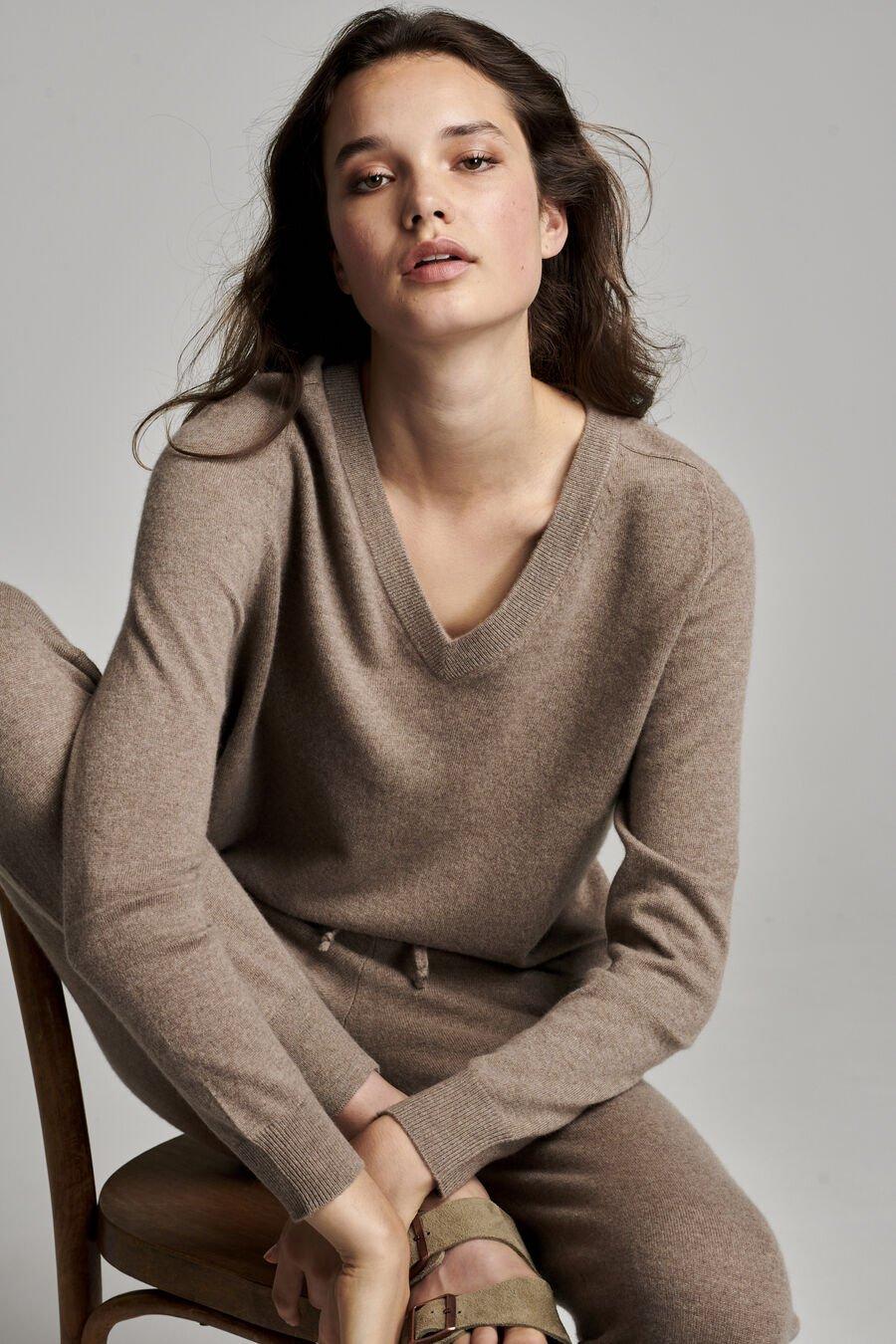 Repeat Cashmere Cashmere Trui Met V-hals