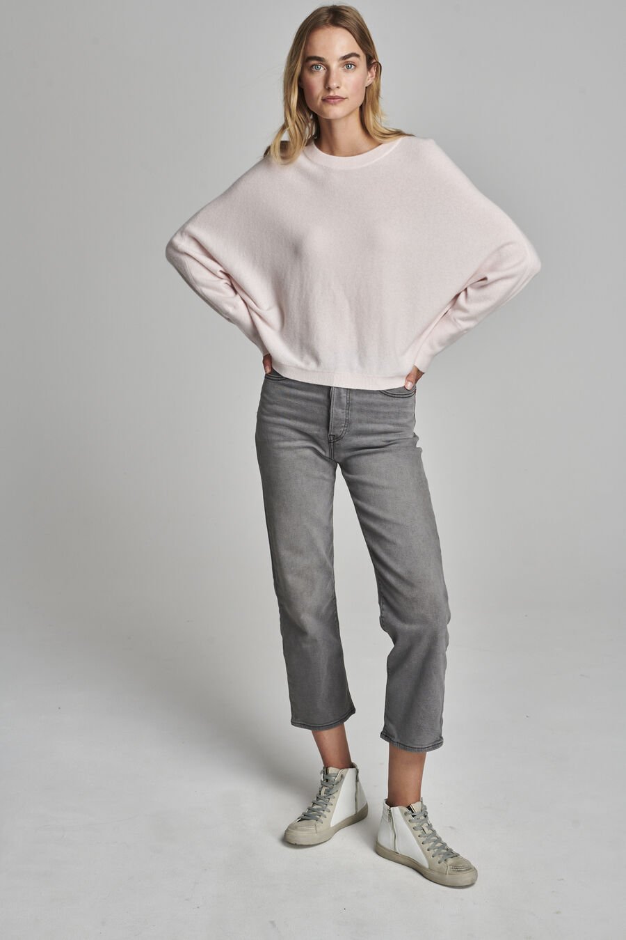 Repeat Cashmere Cashmere Trui Met Vleermuismouwen