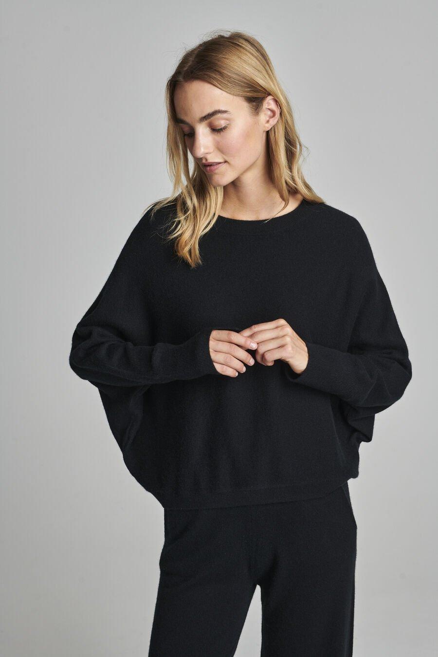 Repeat Cashmere Cashmere Trui Met Vleermuismouwen