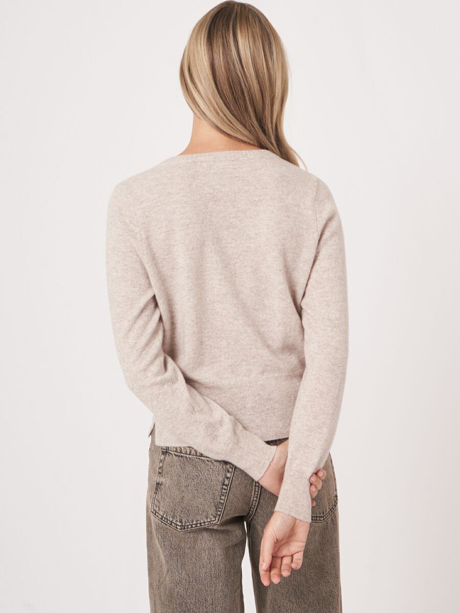Repeat Cashmere Cashmere Vest Met Strikkoord