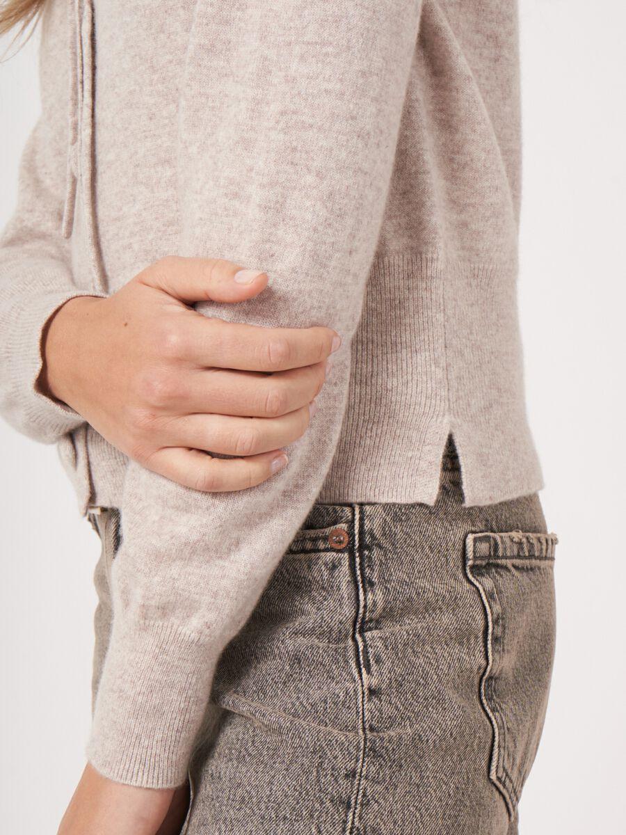 Repeat Cashmere Cashmere Vest Met Strikkoord