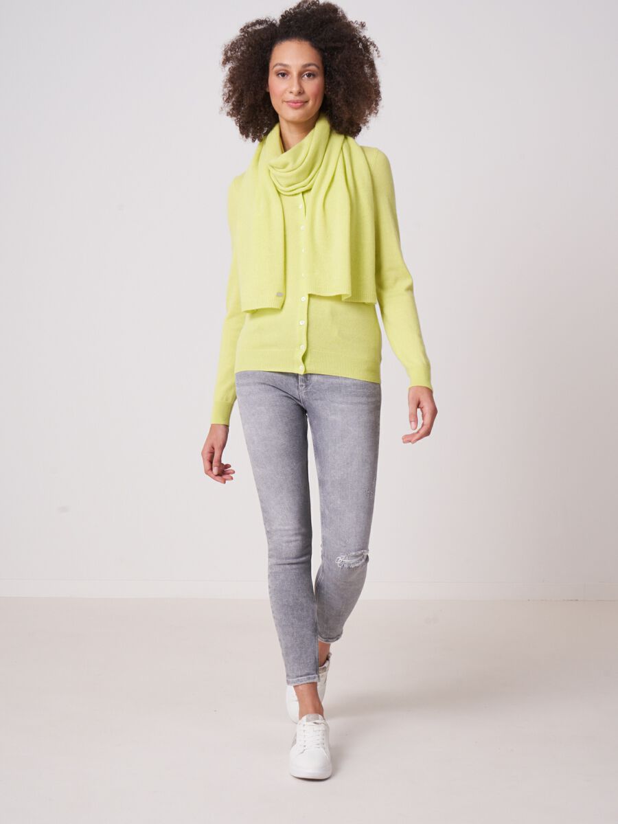 Repeat Cashmere Fijngebreide Zuiver Cashmere Sjaal