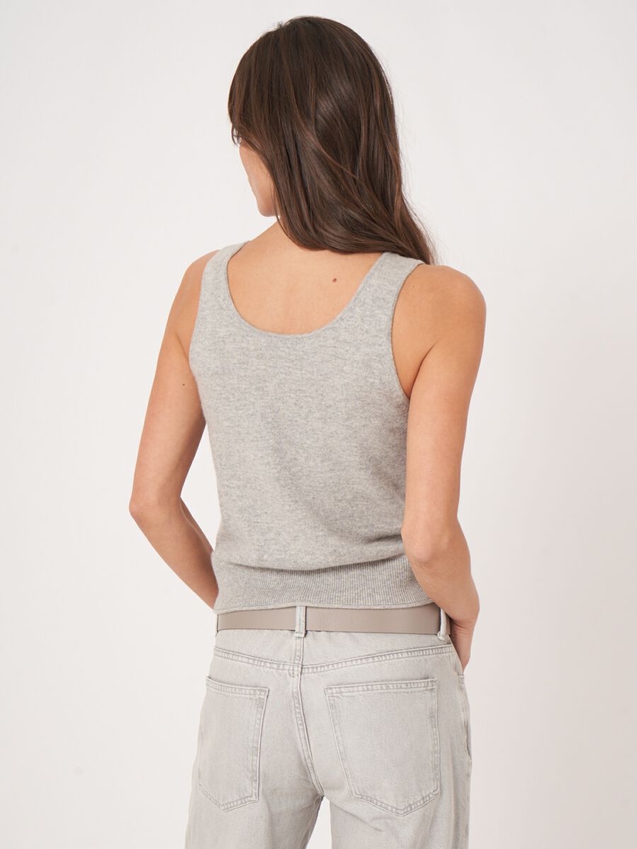 Repeat Cashmere Gebreid Topje Van Cashmere