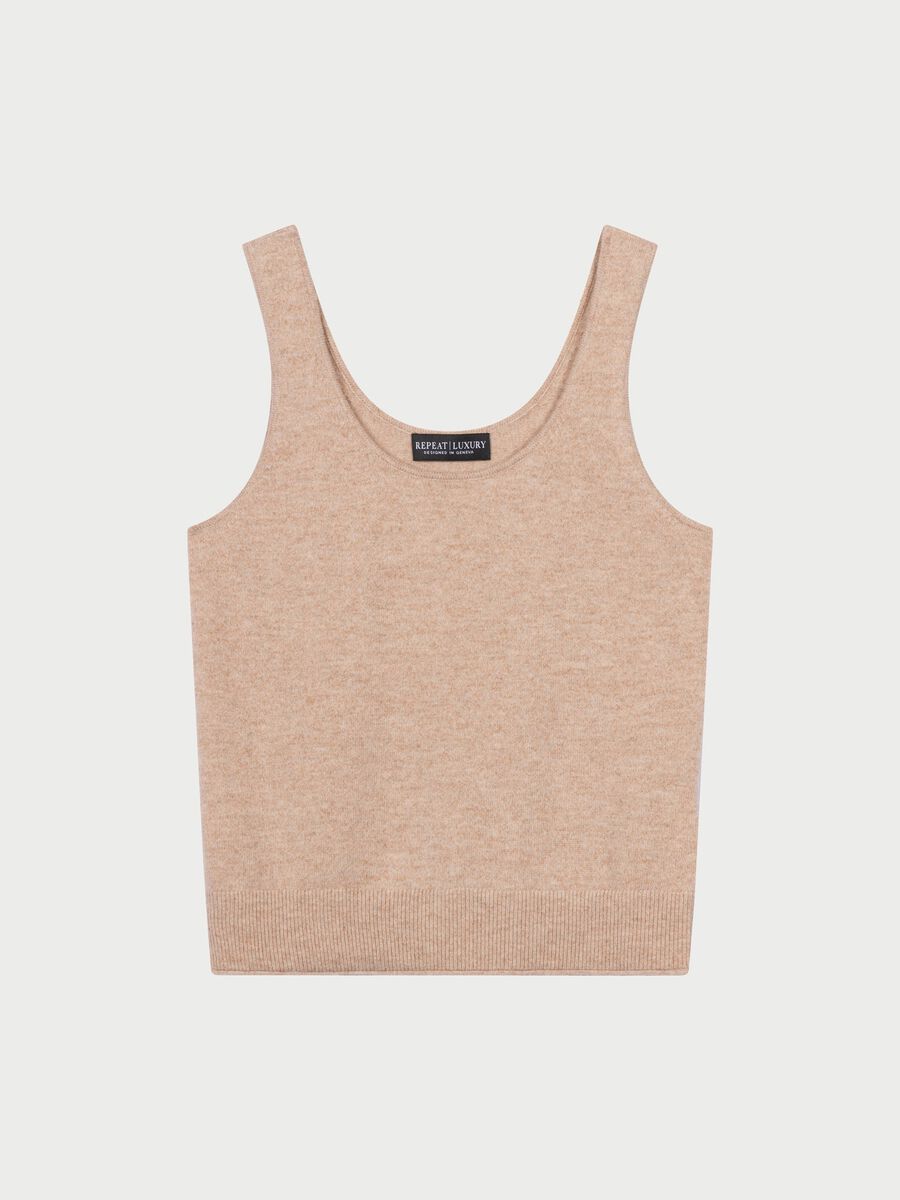 repeat cashmere Gebreid topje van cashmere