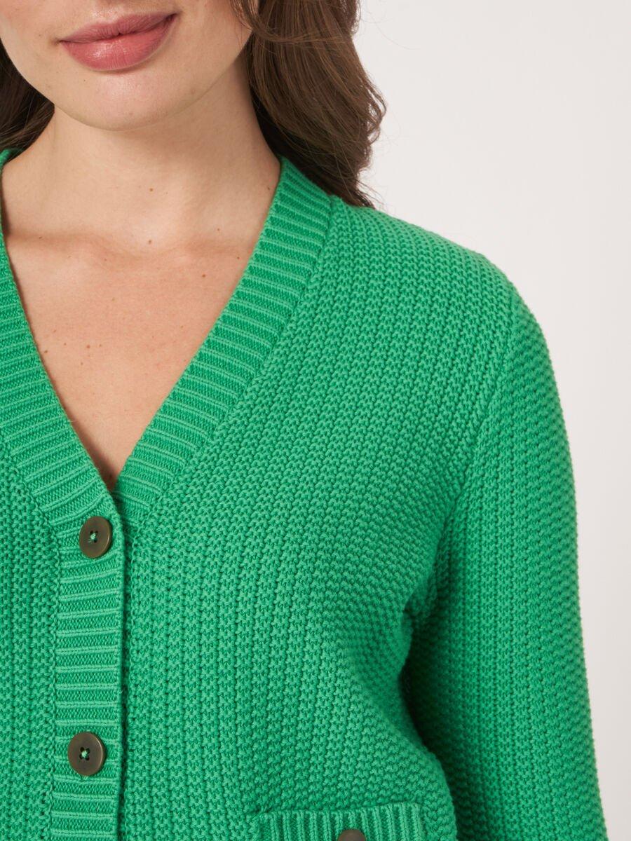 Repeat Cashmere Gebreid Vest In Zuiver Katoen