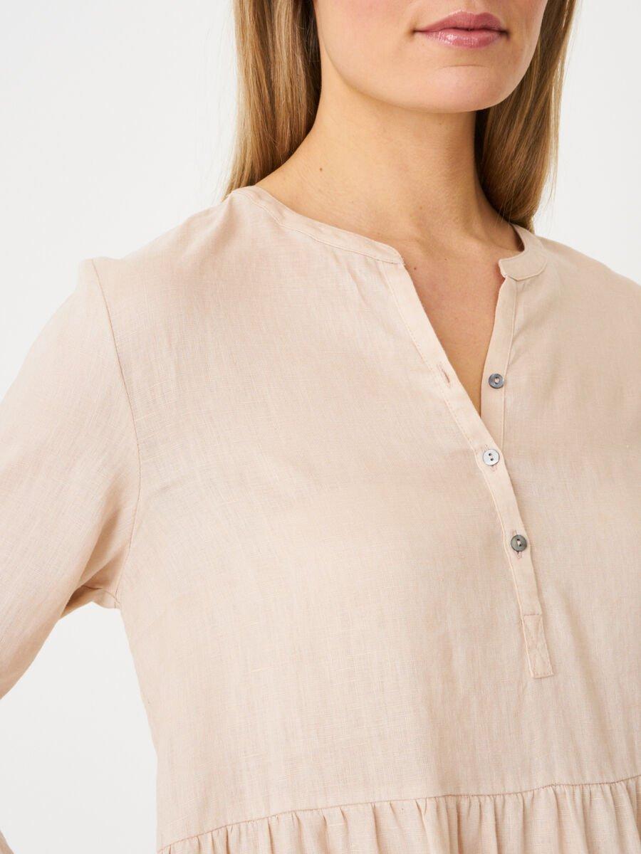 Repeat Cashmere Gelaagde Linnen Jurk