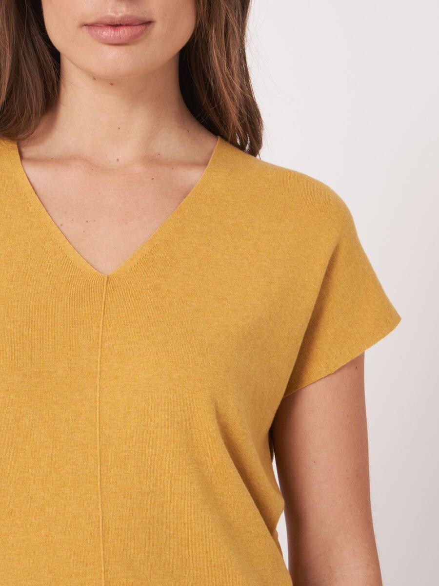 Repeat Cashmere Geribde Top Van Biologisch Katoen