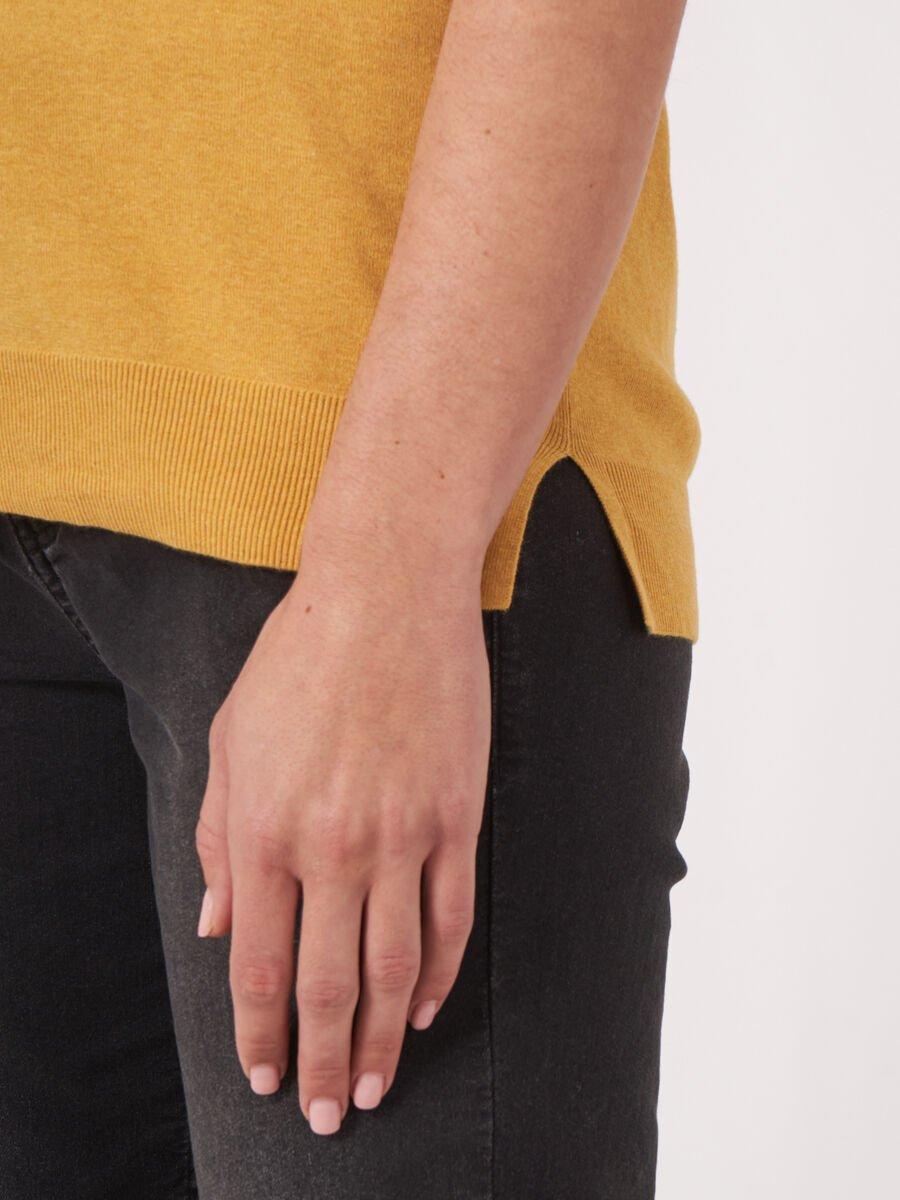 Repeat Cashmere Geribde Top Van Biologisch Katoen