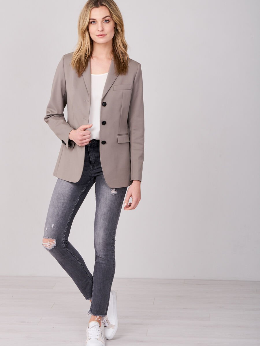 Repeat Cashmere Getailleerde Blazer Katoen-mélange