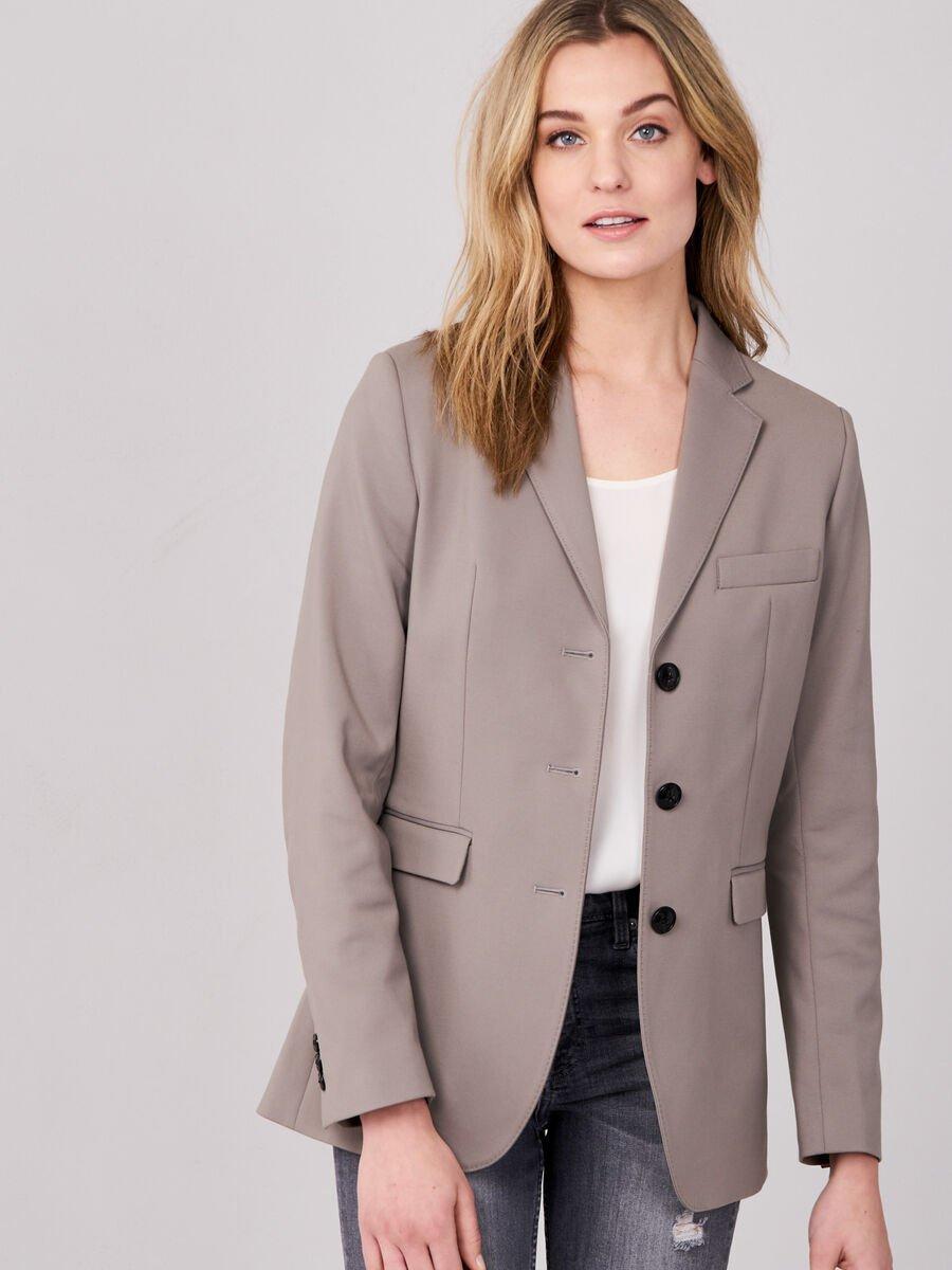 repeat cashmere Getailleerde blazer katoen-mélange
