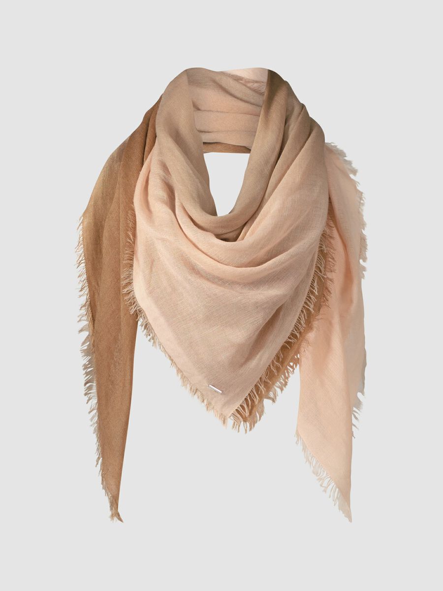 repeat cashmere Geweven sjaal met tie dye print