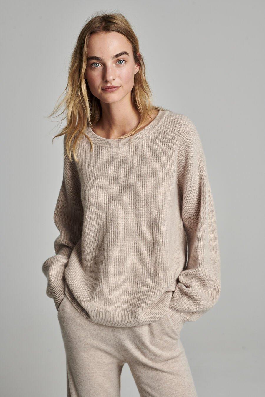 Repeat Cashmere Grof Gebreide Cashmere Trui