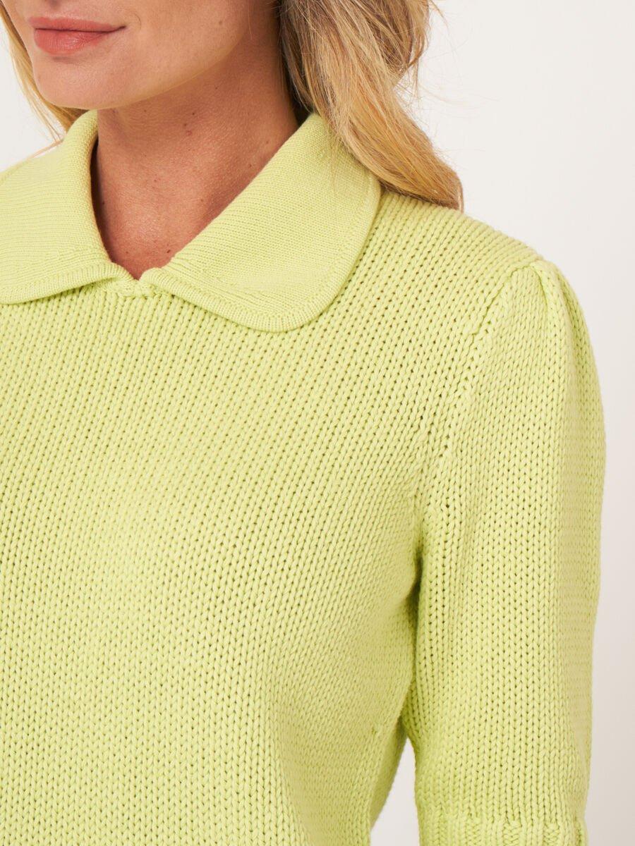 Repeat Cashmere Grofgebreide Trui Met Korte Mouwen