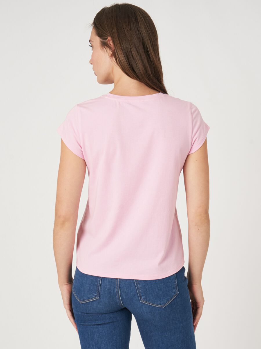 Repeat Cashmere Katoenen T-shirt Met Kapmouw