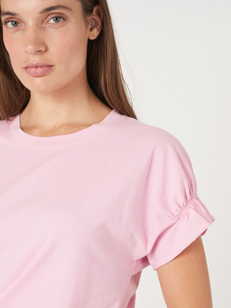 Repeat Cashmere Katoenen T-shirt Met Ruches