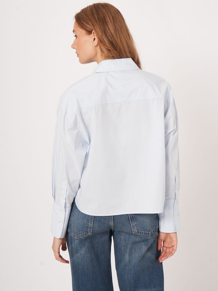 Repeat Cashmere Kort En Oversized Katoenen Hemd