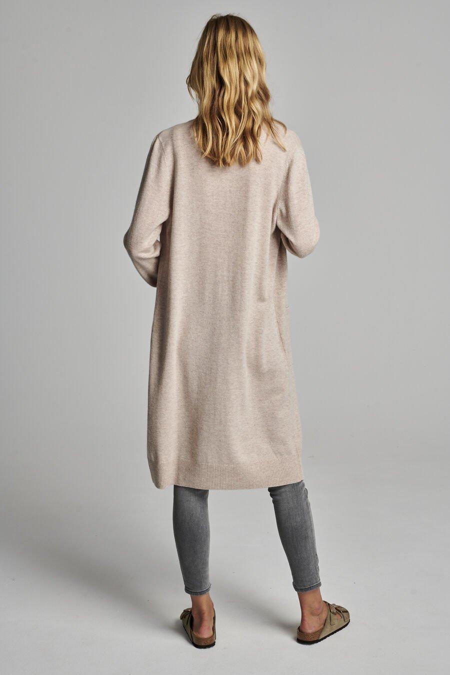 Repeat Cashmere Lang Open Cashmere Vest Met Zakken