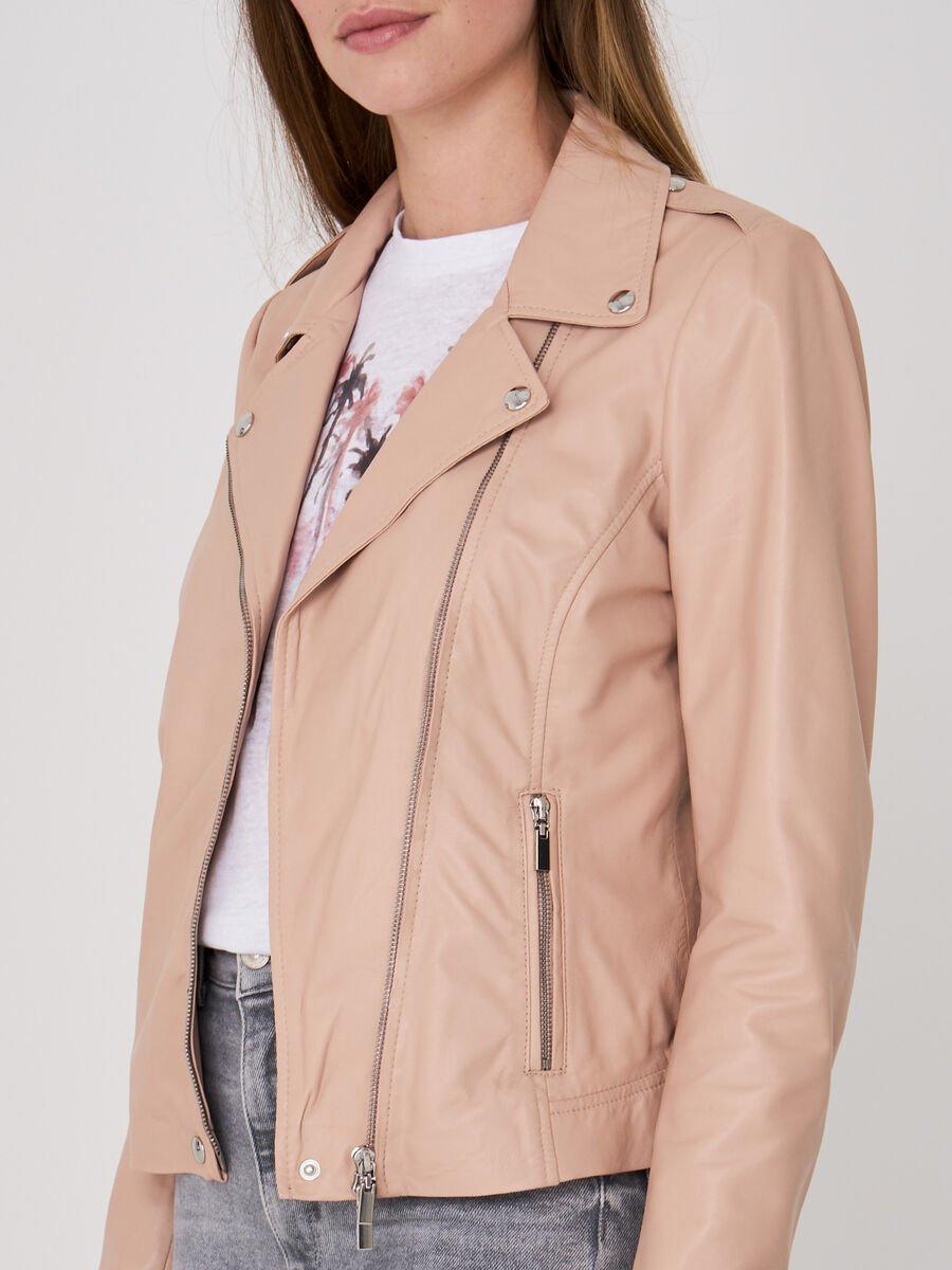 Repeat Cashmere Leren Bikerjas