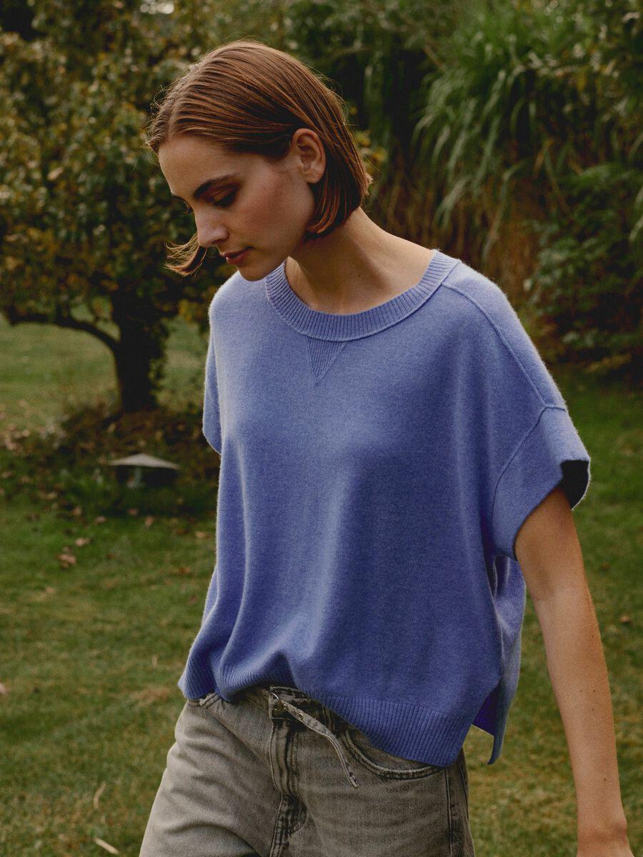 Repeat Cashmere Lichte Cashmere Poncho-trui