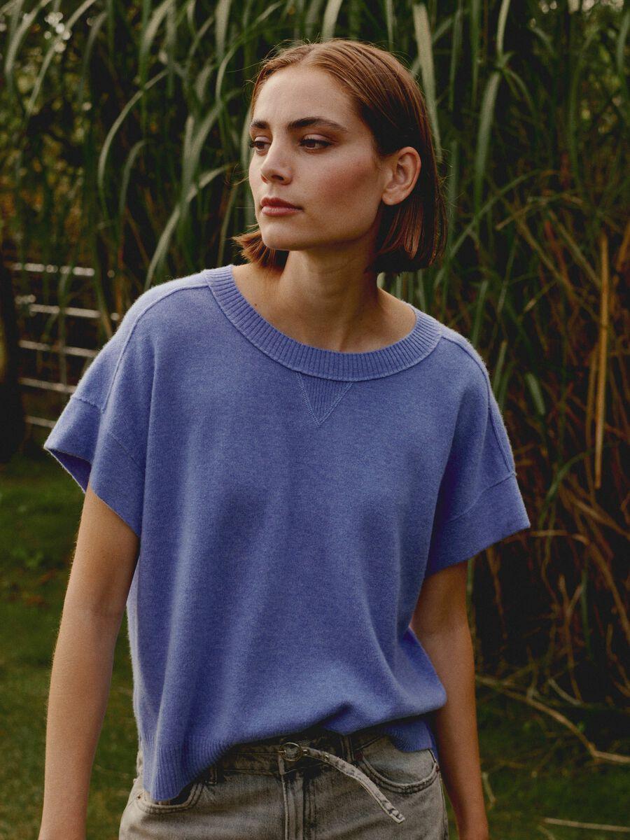 Repeat Cashmere Lichte Cashmere Poncho-trui