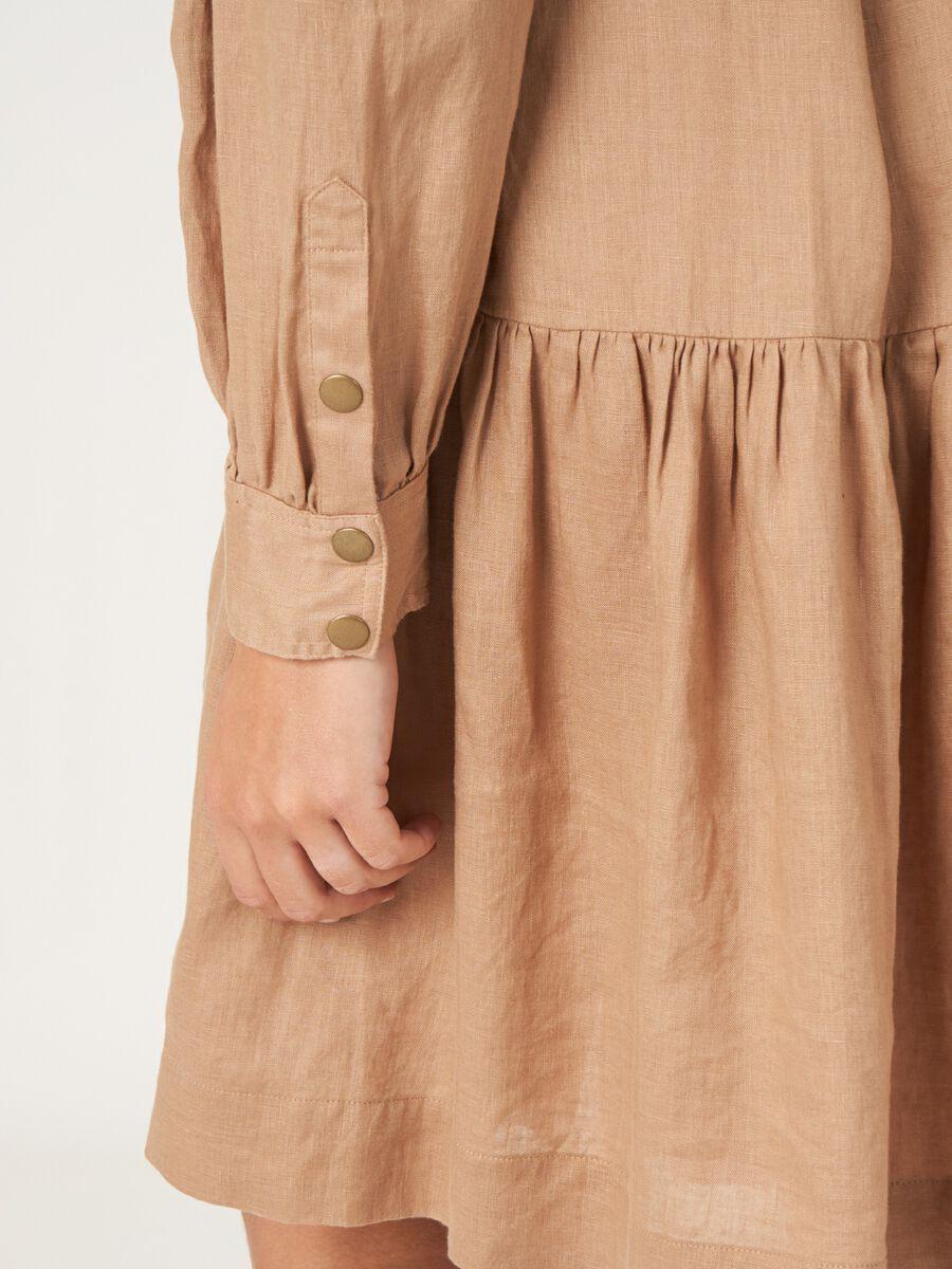 Repeat Cashmere Linnen A-lijn Overhemdjurk