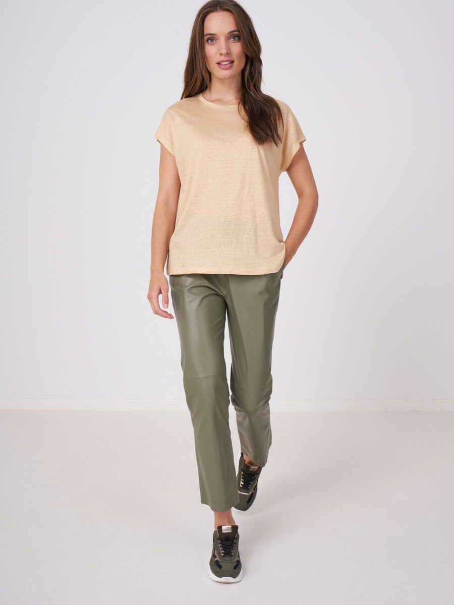 Repeat Cashmere Linnen Mouwloos Topje