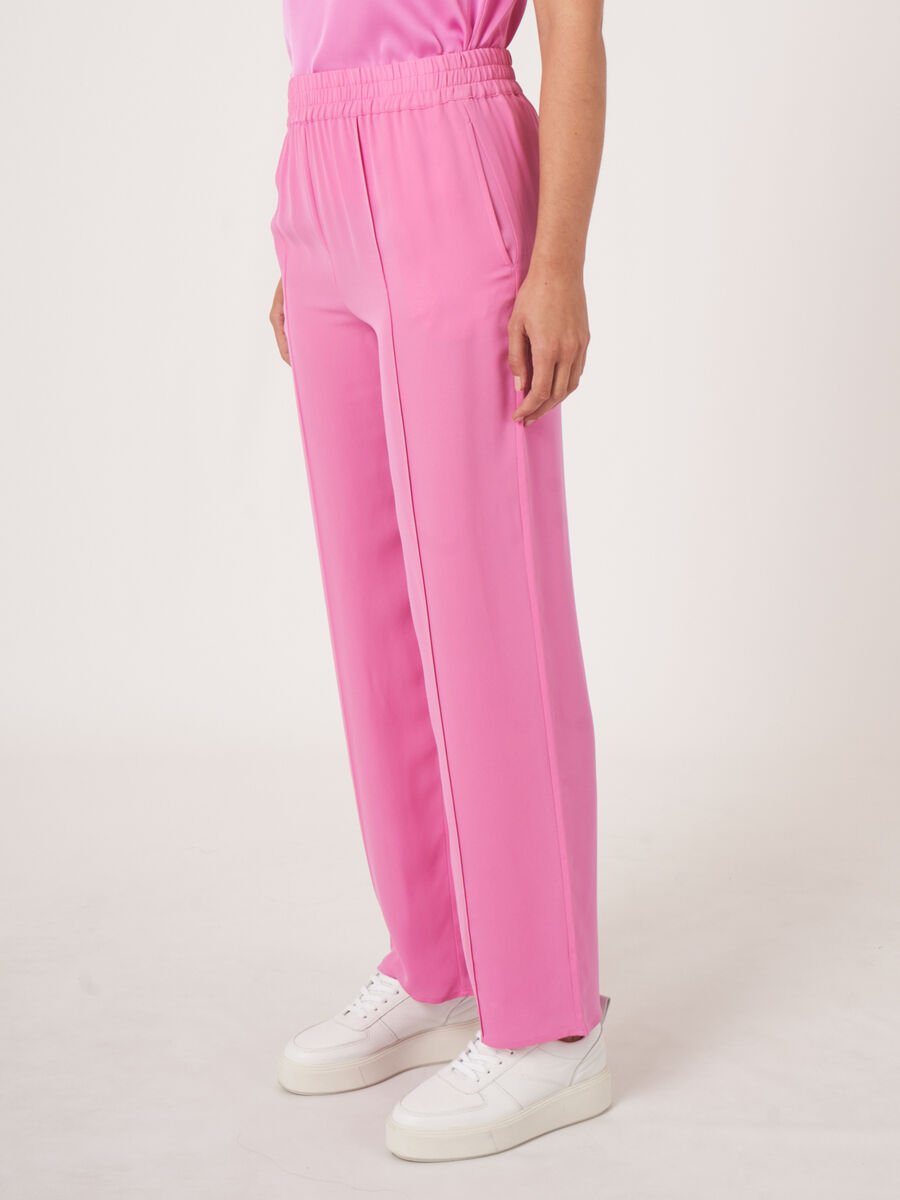 repeat cashmere Losse zijden broek repeat cashmere Losse zijden broek