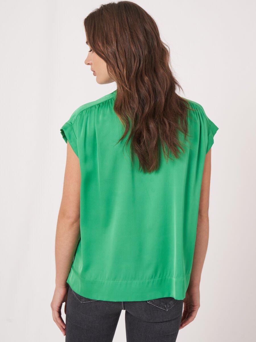 Repeat Cashmere Oversized Zijden Blouse Met Knopen