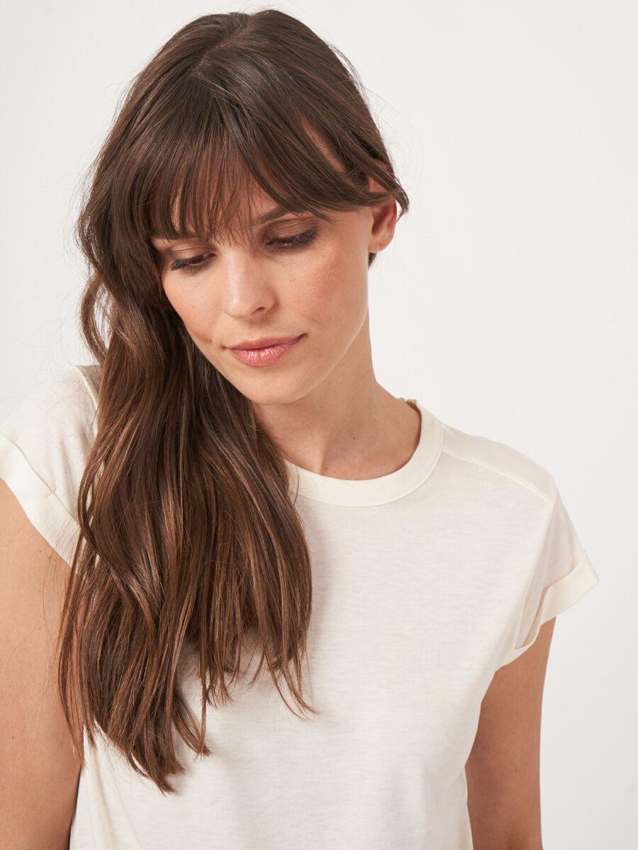 Repeat Cashmere T-shirt Van Katoenmelange